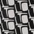 Tissu Jersey Milano Motifs écru sur fond Noir