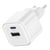 Swissten Chargeur Secteur USB-C / USB-A Power Delivery GaN 12W Blanc