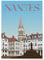 Affiche ville Nantes 2 | A3 : 29,7x42cm