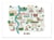 Affiche 50 x 70 cm -  Rome Map - Alex Foster