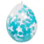 4 Ballons Confettis Bleu