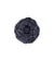 Broche fleur carreaux 7,5cm navy