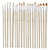 20 pinceaux - Plat - Rond - Acrylique et huile - Manche long - Fibres naturelles et synthétiques - Pébéo