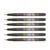 Lot de 6 feutres pinceaux - TOMBOW - Fudenosuke - Pointe souple - Noir