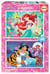 Puzzle 2 x 48 – Princesse Ariel et Princesse Jasmin - Educa Borras - Bleu