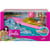 Coffret barbie : le hors bord + poupée mannequin + chien + 3 accessoires - bateau - mattel - grg30