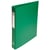 Classeur rembordé polypropylène 4 anneaux ronds de 25mm sur 3eme de couverture - Vert - x 10 - Exacompta