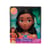 Tête à coiffer vaiana 14 cm avec brosse - disney princesse - coiffure poupée