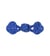 Brandebourg textile 75mm bleu