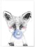 Affiche Bulle de Renard Bleue | A3 : 29,7x42cm