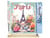 Peinture par Numéro Figured'Art - Affiche de voyage Paris en fleurs - Kit de Loisir Créatif DIY Numéro d'Art Complet - 40x50cm toile roulée + châssis en bois à monter