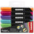 Lot de 6 marqueurs permanents KORES K MARKER pointe ogive 3,0 mm - Assortiment de couleurs
