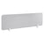 Séparateur de Bureau Gris Clair en PET Acoustique Recouvert de Tissu 160 x 40 cm avec Pinces de Fixation