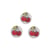 Bouton 2 trous enfant cerises 15mm