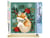 Peinture par Numéro Figured'Art - Petit Renard de noël - Kit de Loisir Créatif DIY Numéro d'Art Complet - 40x50cm toile roulée + châssis en bois à monter