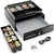 Tiroir Caisse 9032K- Compatible avec Caisse Enregistreuse RJ11, 34x33x10 cm-4 compartiments Monnaie & 8 billets- Métal- ACROPAQ