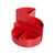 Organisateur de bureau rundbox rouge 6 compartiments - Maul
