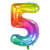 Ballon Géant Rainbow Chiffre 5 - 81 cm