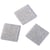 Mosaïque acrylique, 1x1 cm, pailletée, ombre argent, boîte - env. 205 pces / 50 g