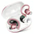 Écouteurs Bluetooth Sans Fil LED Affichage Digital Longue Autonomie Blanc Rose 2 YONIS