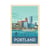 Affiche 50x70 cm - Portland - Olahoop Travel Posters