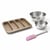 Set de 4 ustensiles de pâtisserie moule à gâteaux bols et spatule Zenker Mojave Gold