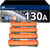 Pack 4 toners compatibles HP 130A - 123CONSOMMABLES