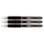 3 stylos roller encre gel noir pointe moyenne 0.7 mm Uni-Ball Signo 207