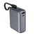 Force Power Powerbank 10000mAh USB-A USB-C 30W avec Câble Intégré Charge Rapide Gris