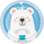 8 Petites Assiettes Baby Ours