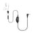 Crosscall Écouteurs Filaires Prise Jack 3.5mm avec Bouton Push to Talk et Micro Noir