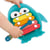 Xylophone pingouin bleu turquoise - Ludi