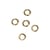 Anneau, rond, 4,6mm ø, or, 1mm, 30 pièces