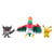 Pokémon - Pack 3 figurines Battle Figure Set Pikachu 8, Perrserker, Hawlucha 5 cm - Jazwares
