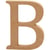 Lettre, B, H : 13 cm, ép. 2 cm, 1 pièce