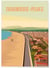 Poster ville Narbonne plage | A3 : 29,7x42cm