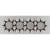 MégaCréa - Perle métal Barette diviseur 4 rangs Argenté 10 pièces