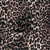 Tissu Satin Velvet Esmera léopard Noir sur fond Beige