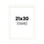 Passe-partout - Blanc cassé - 21x30cm - Photo 13x18cm - Pour cadre - Encadrement