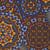 Tissu Viscose stretch Marrakesh sur fond Bleu