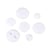 Bouton tunnel classique blanc