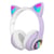 Casque Audio Bluetooth 5.0 Oreilles De Chat RGB Stéréo Avec Réduction De Bruit