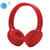 Casque Bluetooth sans Fil Pliable Son Stéréo Mains Libres Entrée Jack Rouge YONIS