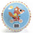 Ballon Cute Race Ball Small - Djeco - Bleu