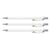 Porte-mines rechargeable PENTEL ORENZ - Lot de 3 - Mine 0,2 mm - Blanc