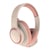 Casque Audio Bluetooth Sans Fil Réduction De Bruit 49h Autonomie Couleur Abricot Rose YONIS