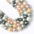30 perles rondes en nacre naturelle teintée 6 mm fabrication bijoux 0550406