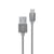 Myway Câble USB-C vers USB-A 2.0 en Nylon Tressé Charge 60W et Synchronisation 1m Gris
