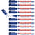 Lot de 10 marqueurs permanents pointe ogive 0,5-1 mm - EDDING - Bleu