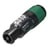 Neutrik Connecteur à 4 pôles pour Câbles de 6 à 12mm speakON avec Borne à Vis Noir / Vert